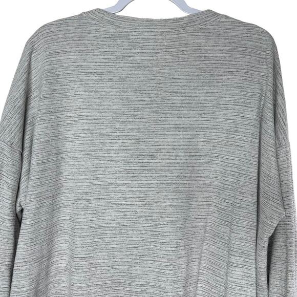 Aerie Women's Gray and Black Print Long Sleeve Light Sweatshirt Size XL - Picture 6 of 9
